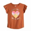 Girls Clothing * | Girls 4-12 Jumping Beans Flutter Sleeve Graphic Tee