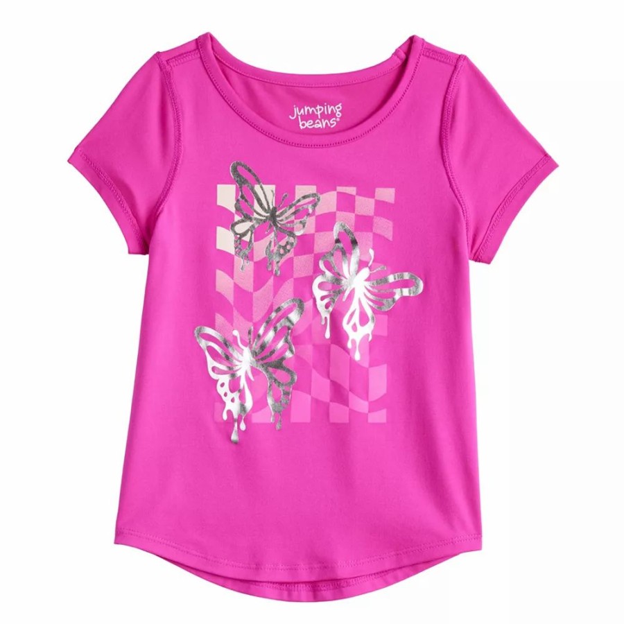 Girls Clothing * | Toddler Girl Jumping Beans Adaptive Active Tee