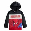 Boy Clothing * | Toddler Boy Jumping Beans Active Fleece Marvel Spider-Man Pullover Hoodie