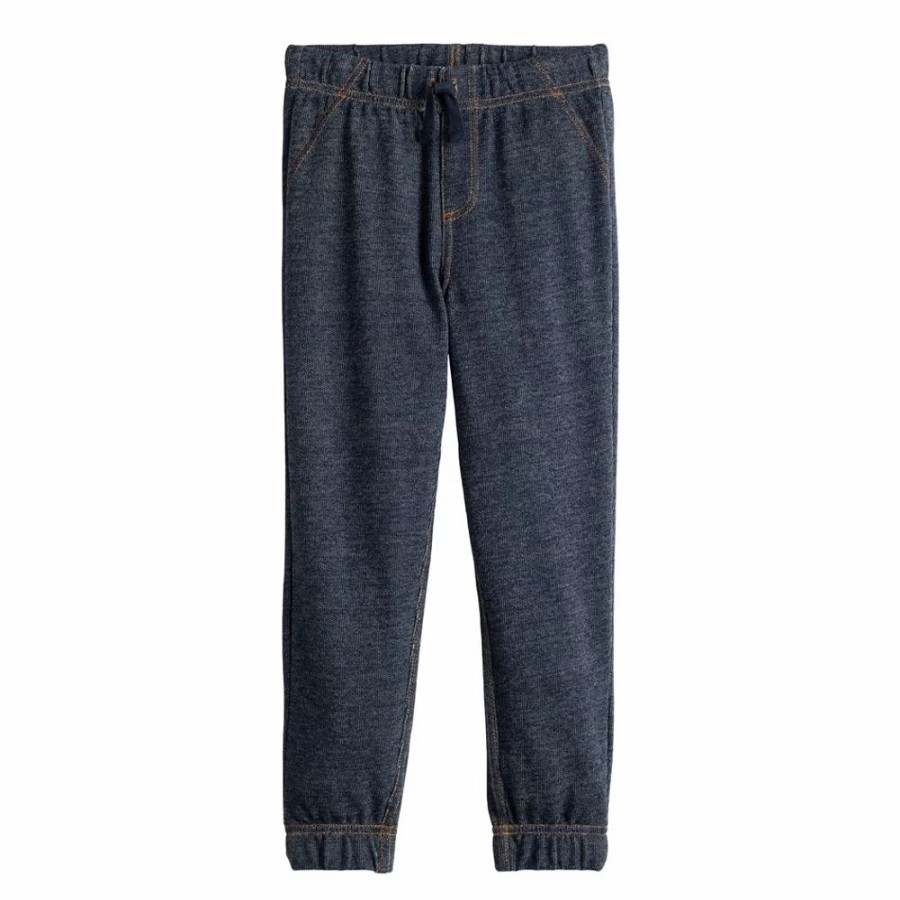 Boy Clothing * | Boys 4-8 Jumping Beans Faux Denim French Terry Jogger Pants