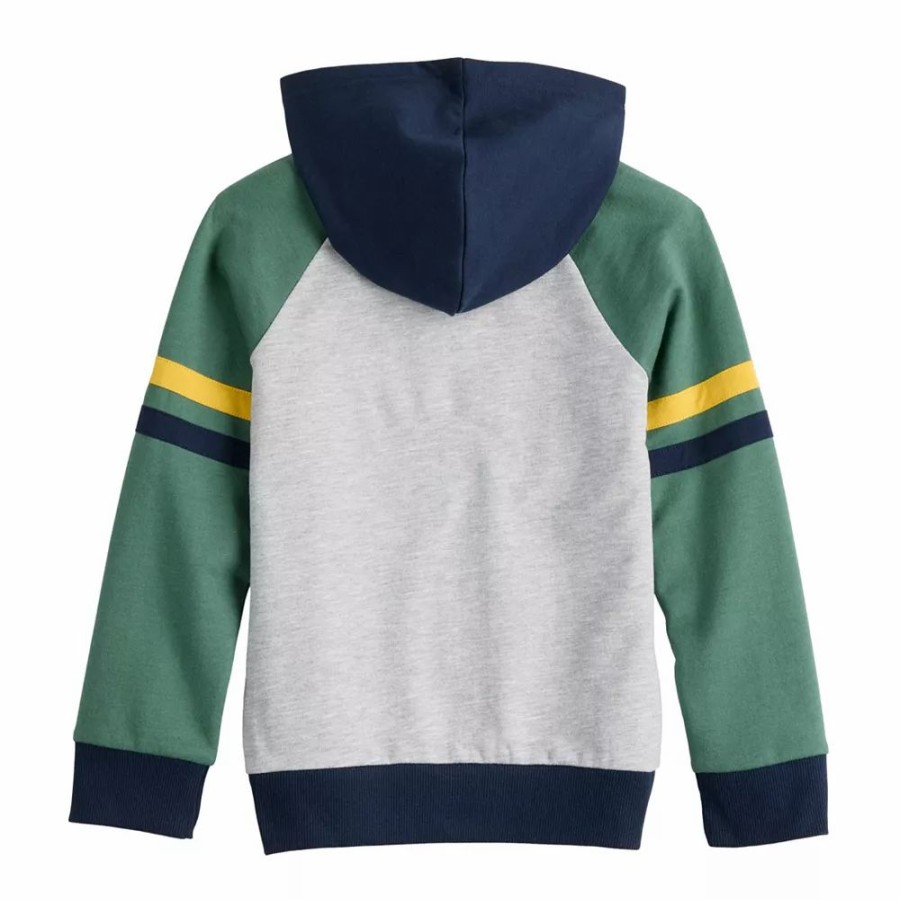 Boy Clothing * | Boys 4-12 Jumping Beans Minecraft Raglan Graphic Hoodie