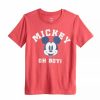 Boy Clothing * | Disney'S Mickey Mouse Toddler Boy "Oh Boy!" Graphic Tee By Jumping Beans