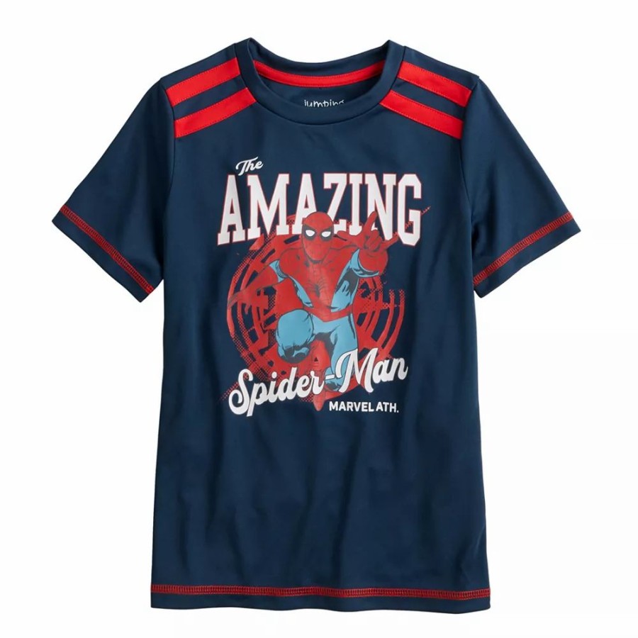 Boy Clothing * | Boys 4-12 Jumping Beans Marvel Spider-Man Active Tee