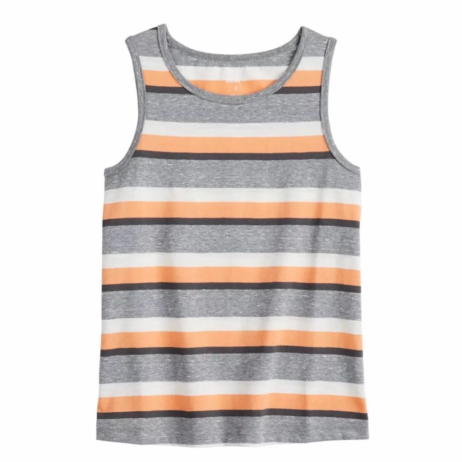 Boy Clothing * | Kids 4-12 Jumping Beans Striped Tank Top