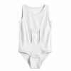 Girls Clothing * | Baby Girl Jumping Beans Adaptive Easy Dressing & Abdominal Access Sleeveless Romper