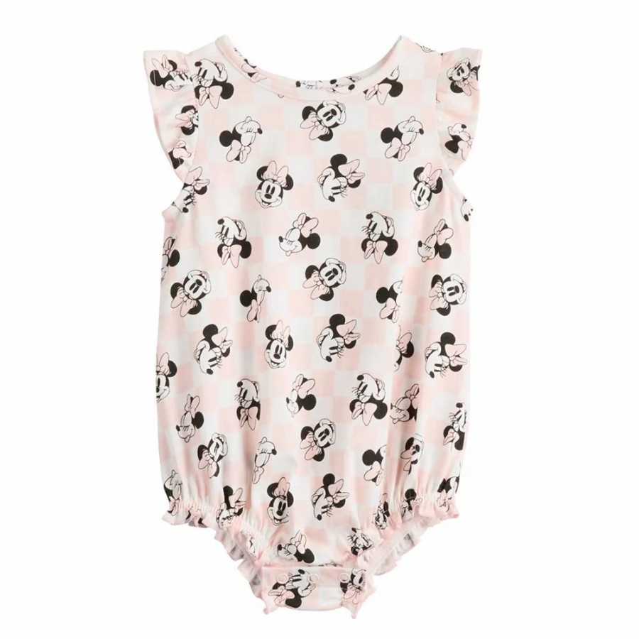 Girls Clothing * | Disney'S Minnie Mouse Baby Girl Bubble Bodysuit By Jumping Beans