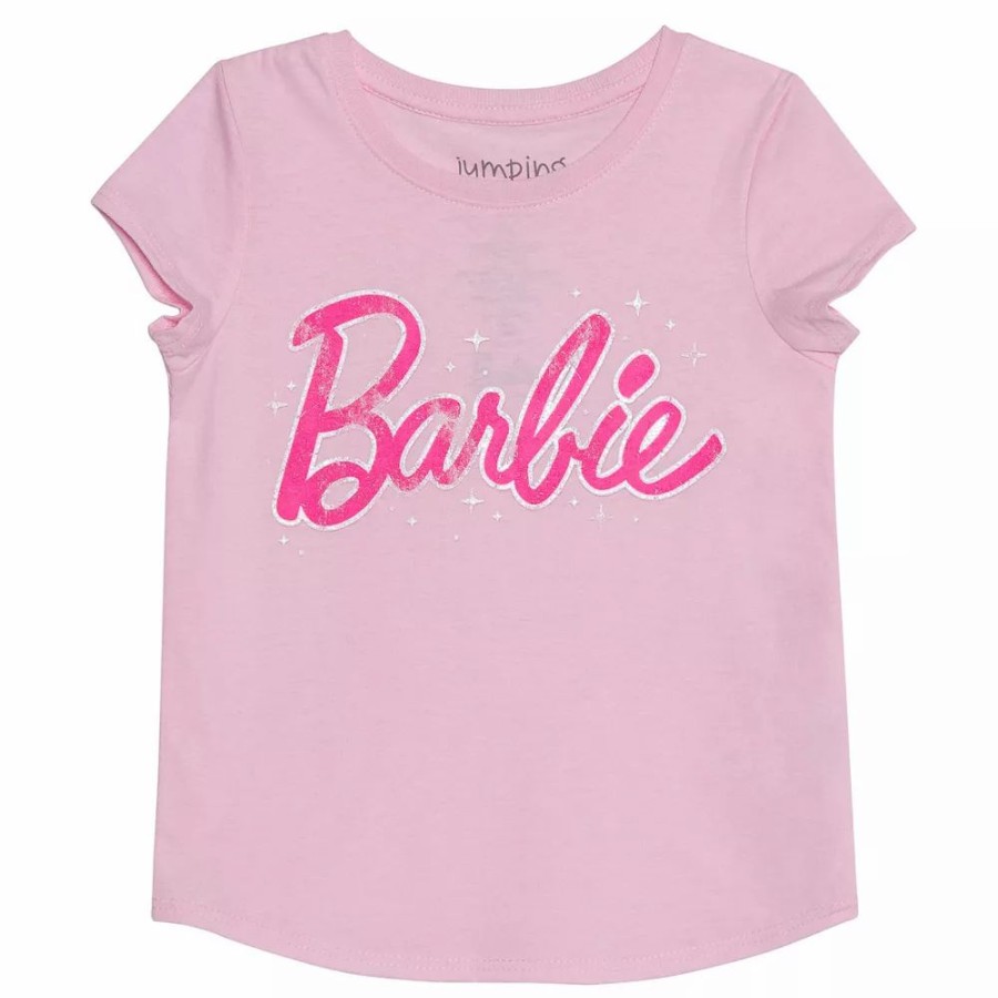 Girls Clothing * | Girls 4-12 Jumping Beans Barbie Distressed Logo Magic Graphic Tee