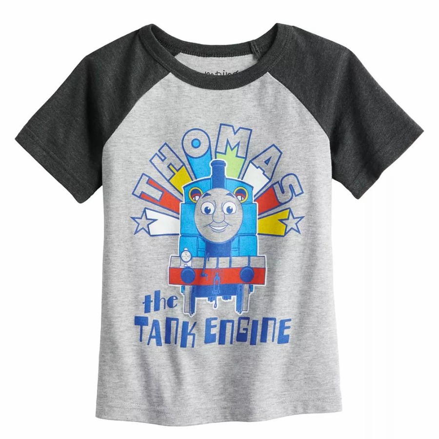 Boy Clothing * | Toddler Boy Jumping Beans Thomas The Train Raglan Tee