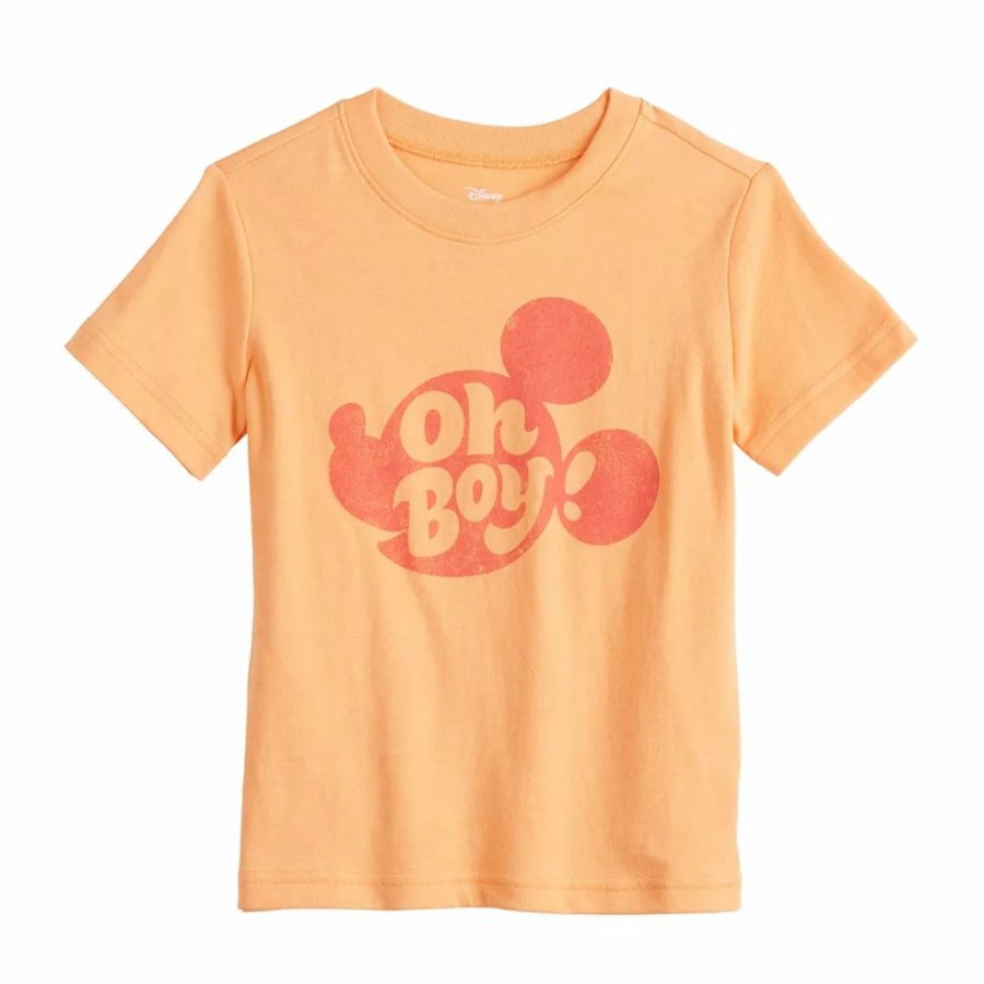 Boy Clothing * | Disney'S Mickey Mouse Toddler Boy "Oh Boy" Graphic Tee By Jumping Beans