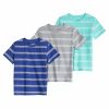 Boy Clothing * | Boys 4-8 Jumping Beans 3-Pack Essential Striped Tees