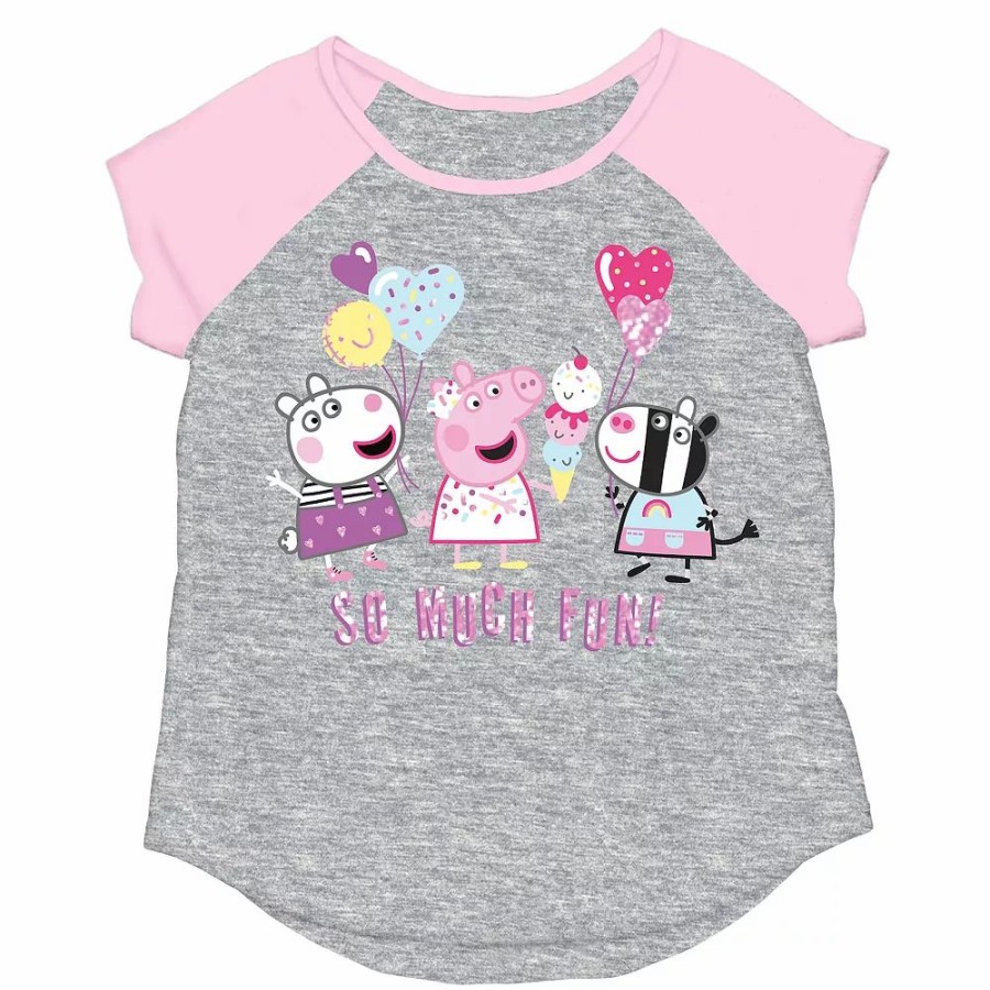 Girls Clothing * | Toddler Girl Jumping Beans Peppa Pig So Much Fun Graphic Tee