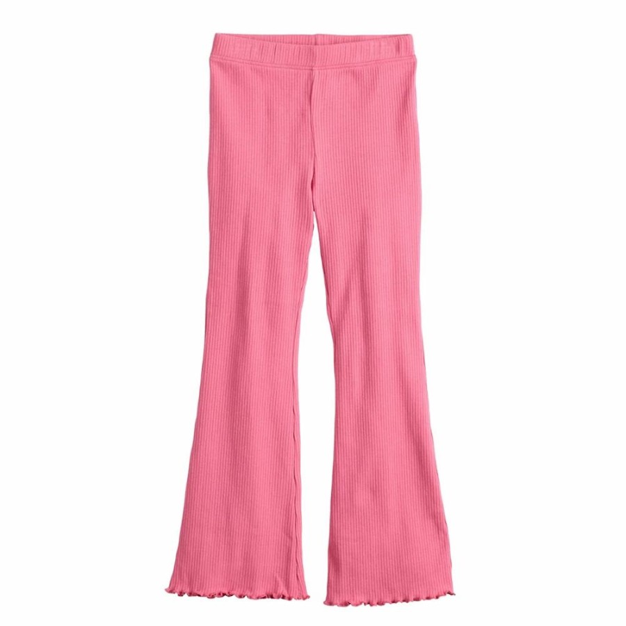 Girls Clothing * | Girls 4-12 Jumping Beans Ribbed Flare Pants