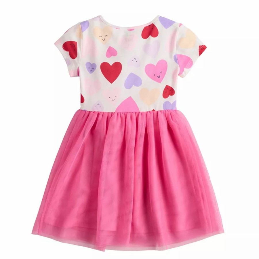 Girls Clothing * | Girls 4-12 Jumping Beans Hearts Tutu Dress