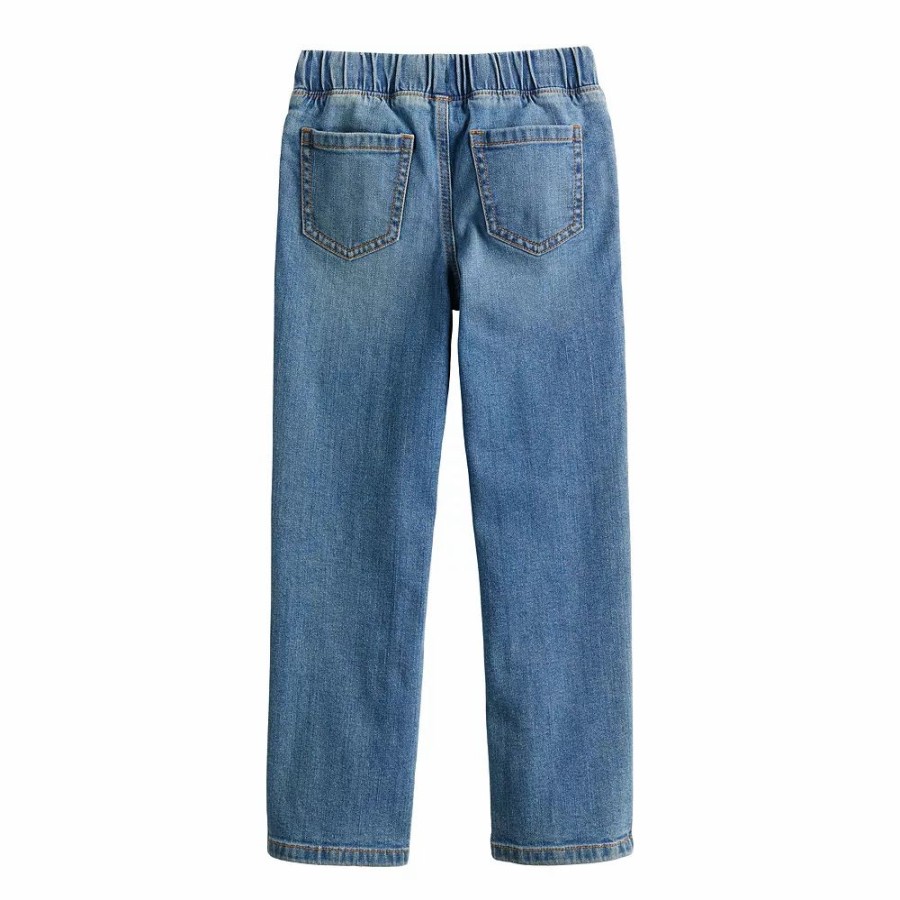 Boy Clothing * | Boys 4-12 Jumping Beans Pull On Denim Pants In Regular, Slim & Husky