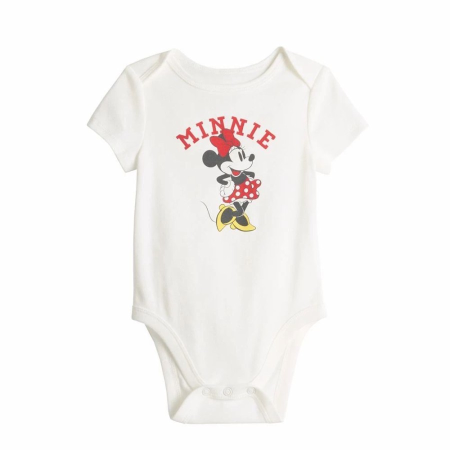 Girls Clothing * | Disney'S Minnie Mouse Baby Graphic Bodysuit By Jumping Beans