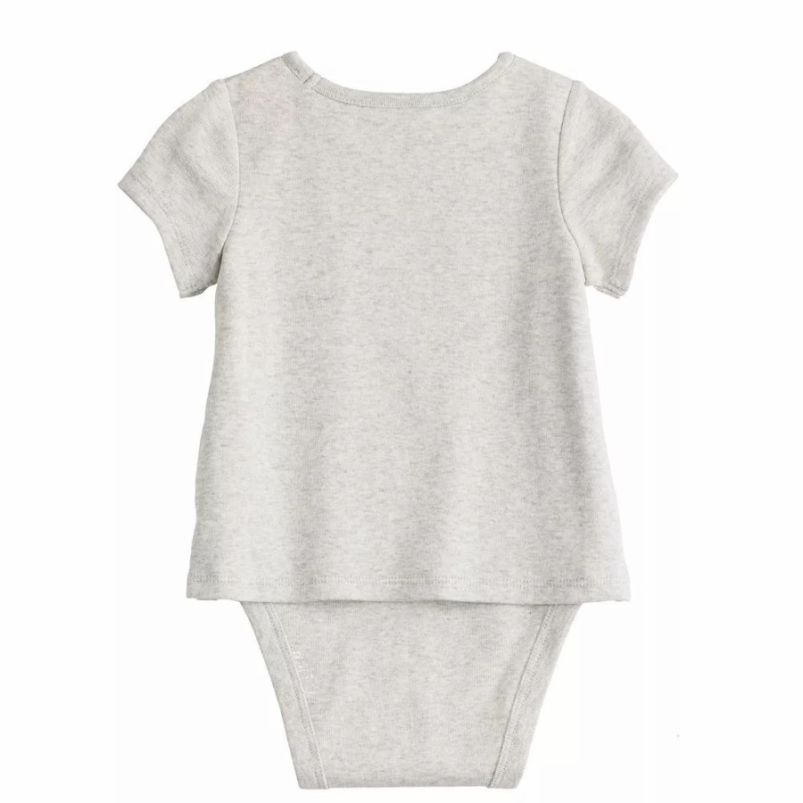 Girls Clothing * | Baby Girl Jumping Beans Adaptive Double-Layer Bodysuit