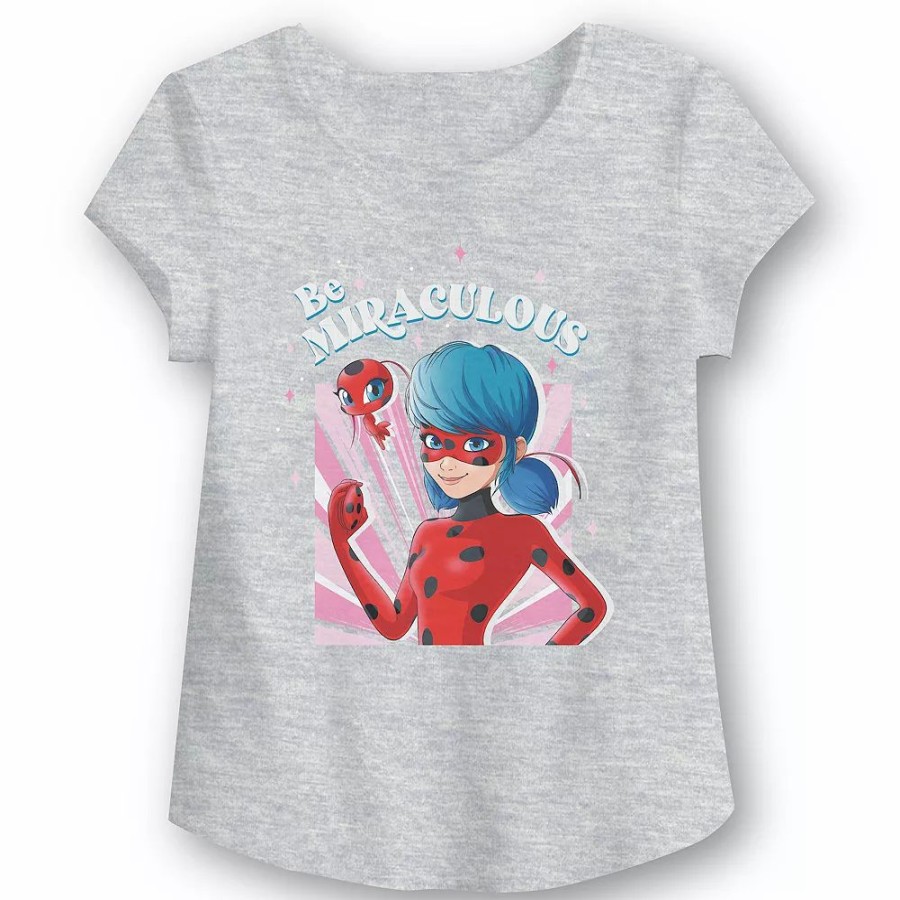 Girls Clothing * | Girls 4-12 Jumping Beans Miraculous Ladybug "Be Miraculous" Graphic Tee