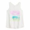 Girls Clothing * | Girls 4-12 Jumping Beans "Love" Butterfly Active Graphic Tank Top