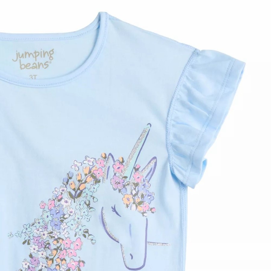 Girls Clothing * | Toddler Girl Jumping Beans Adaptive Flutter Tee