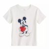 Boy Clothing * | Disney'S Mickey Mouse Toddler Heart Valentine'S Day Tee By Jumping Beans