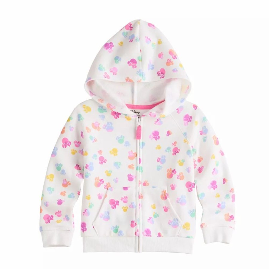 Girls Clothing * | Disney'S Minnie Mouse Toddler Girl Zip Hoodie By Jumping Beans