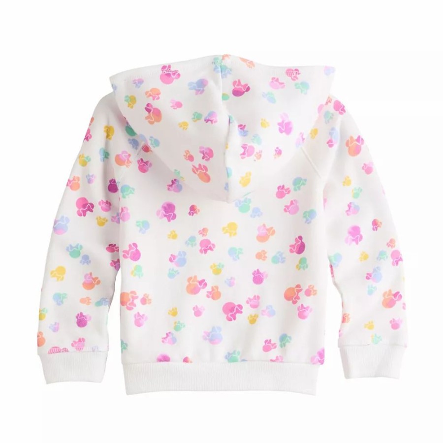 Girls Clothing * | Disney'S Minnie Mouse Toddler Girl Zip Hoodie By Jumping Beans