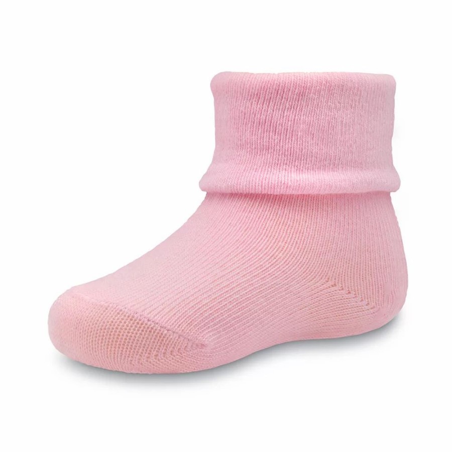 Girls Clothing * | Baby / Toddler Girl Jumping Beans 6-Pack Foldover Cuff Solid Color Socks