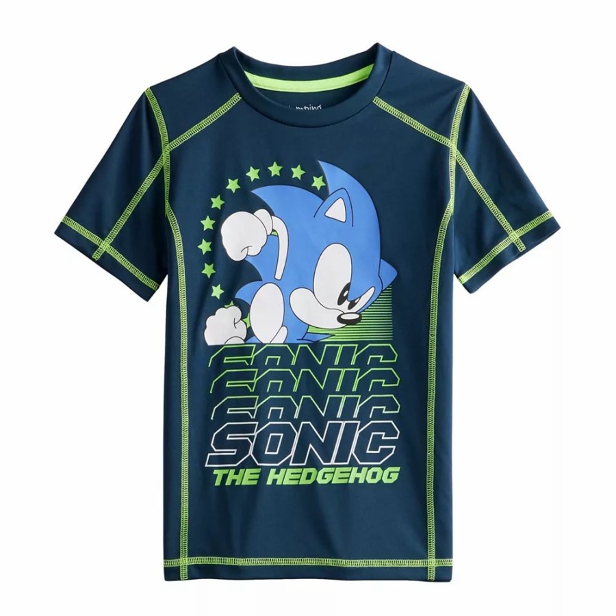 Boy Clothing * | Boys 4-12 Jumping Beans Sonic The Hedgehog Active Tee