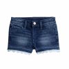 Girls Clothing * | Girls 4-12 Jumping Beans Crochet-Hem Denim Shorts