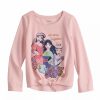 Girls Clothing * | Toddler Girl Disney Princesses "We Shine Together" Embellished Tie Front Graphic Tee By Jumping Beans