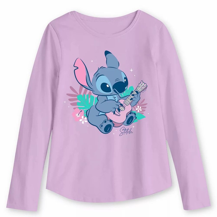 Girls Clothing * | Disney'S Lilo & Stitch Girls 4-12 Tee By Jumping Beans Melrose Pink