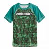 Boy Clothing * | Boys 4-12 Jumping Beans Minecraft Raglan Active Tee