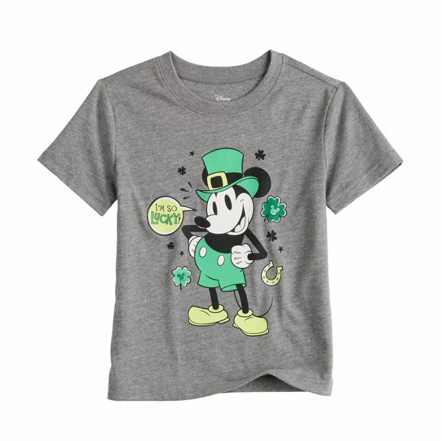 Boy Clothing * | Disney'S Mickey Mouse Toddler Boy St. Patrick'S Day Graphic Tee By Jumping Beans