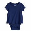 Girls Clothing * | Toddler Girl Jumping Beans Adaptive Abdominal Access Short Sleeve Tee Romper