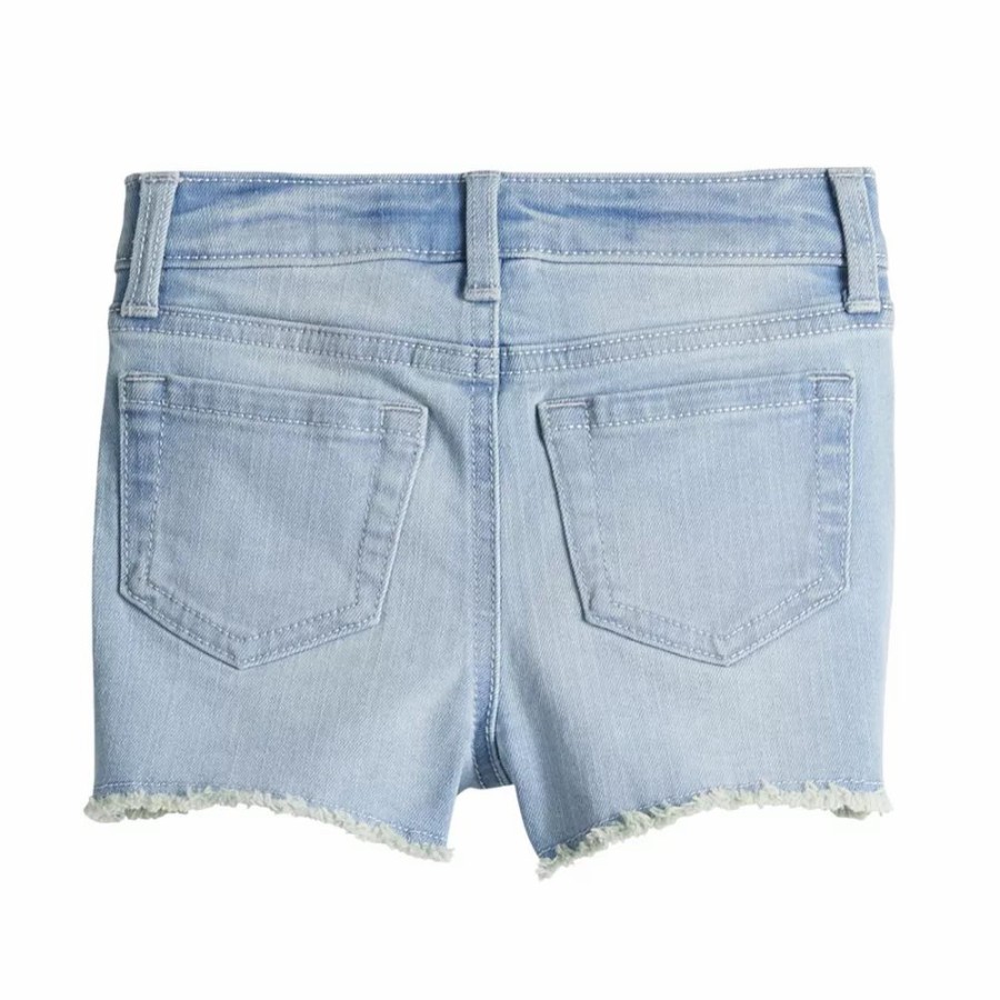 Girls Clothing * | Toddler Girl Jumping Beans Embroidered Denim Shorts