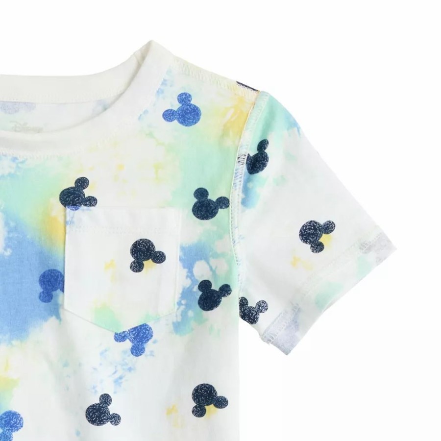 Boy Clothing * | Disney'S Mickey Mouse Boys 4-12 Adaptive Logos Tie-Dyed Tee By Jumping Beans