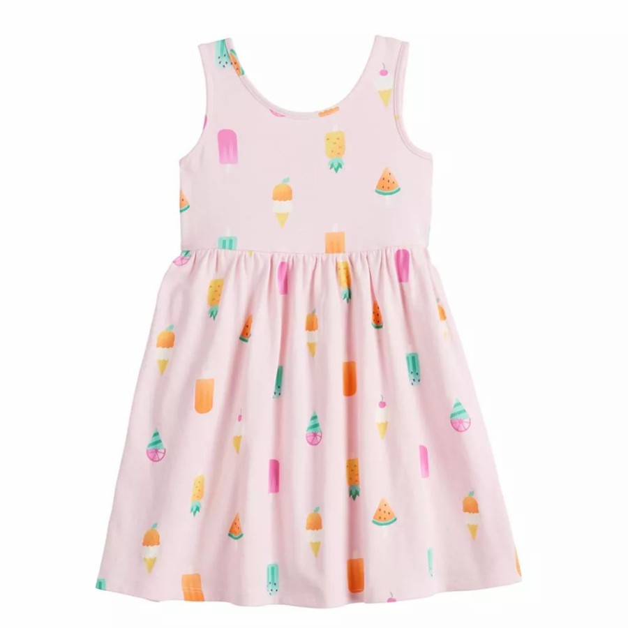 Girls Clothing * | Toddler Girl Jumping Beans Ballet Back Skater Dress