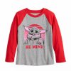 Boy Clothing * | Toddler Boy Jumping Beans Grogu "Be Mine" Valentine'S Day Raglan Tee