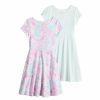 Girls Clothing * | Girls 4-12 Jumping Beans Two-Pack Skater Dress Set