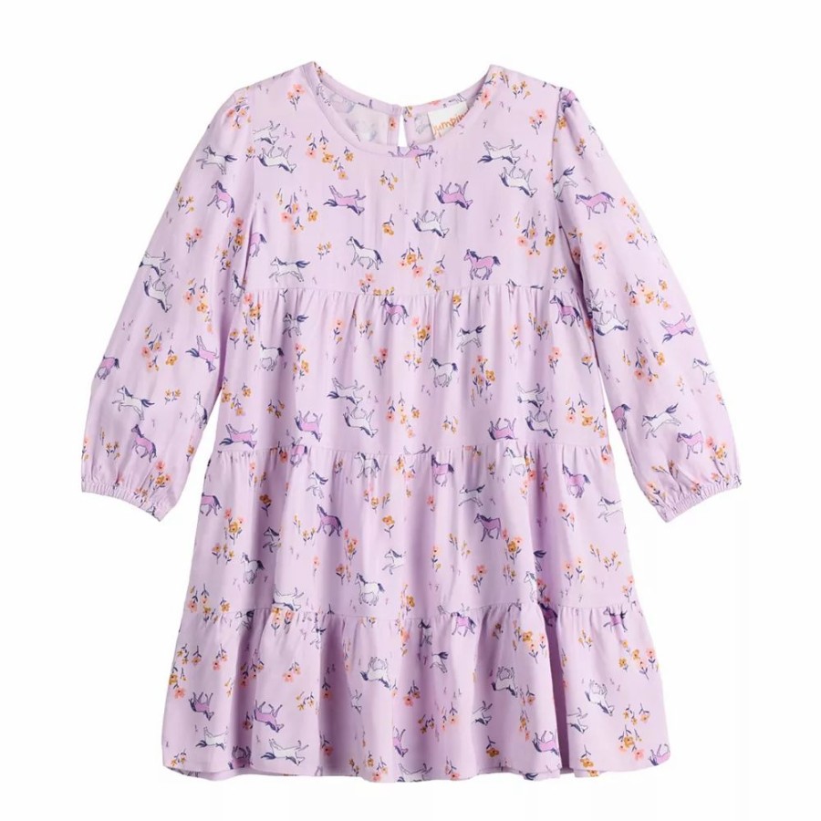 Girls Clothing * | Toddler Girl Jumping Beans Tiered Woven Dress