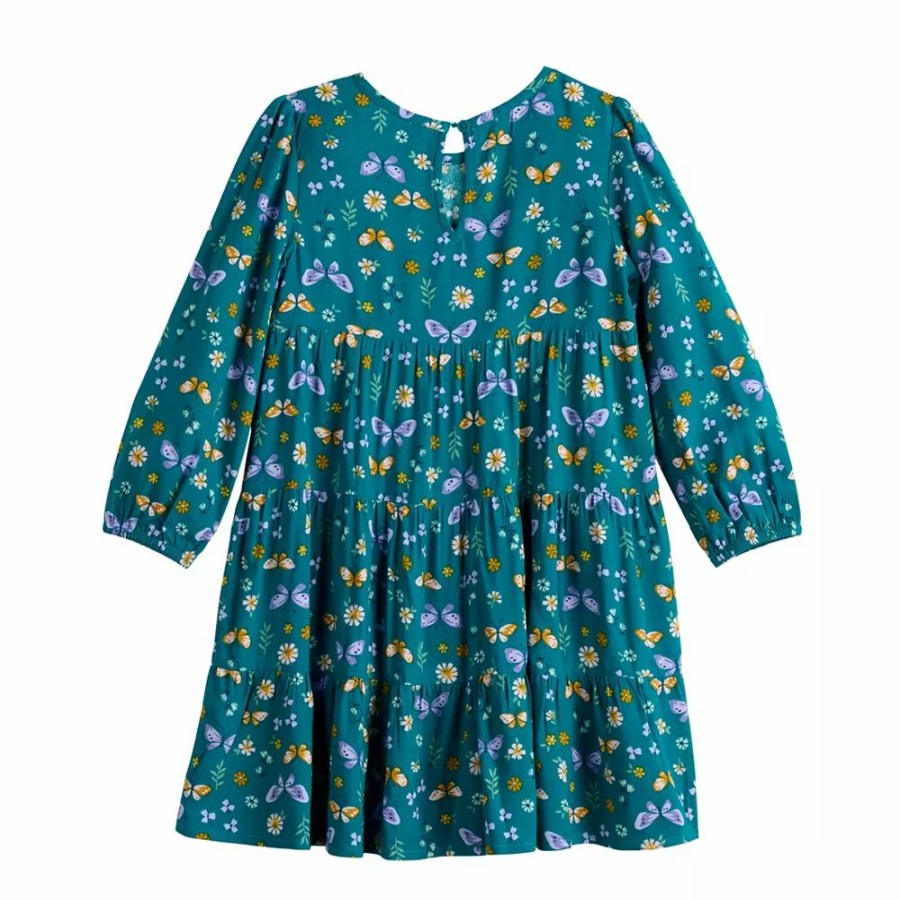 Girls Clothing * | Toddler Girl Jumping Beans Tiered Woven Dress