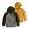 Boy Clothing * | Boys 4-12 Jumping Beans 2 Pack Zip Hoodie Set