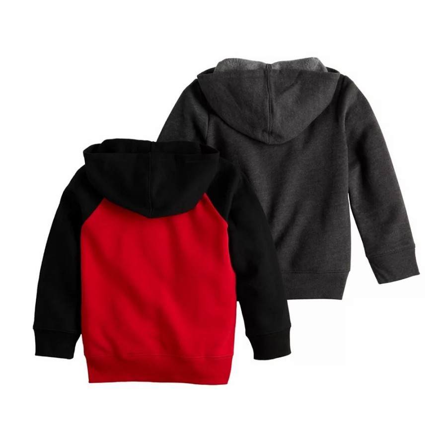 Boy Clothing * | Boys 4-12 Jumping Beans 2 Pack Zip Hoodie Set