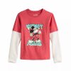 Boy Clothing * | Boys 4-12 Disney Mickey Mouse Thermal Sleeve Graphic Skater Tee By Jumping Beans