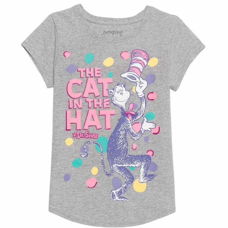 Girls Clothing * | Girls 4-12 Jumping Beans Dr. Seuss Cat In The Hat Tee