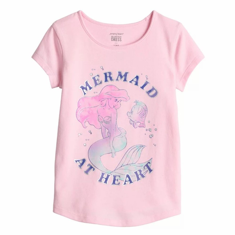 Girls Clothing * | Girls 4-12 Jumping Beans "Mermaid At Heart" Adaptive Double Layer Tee