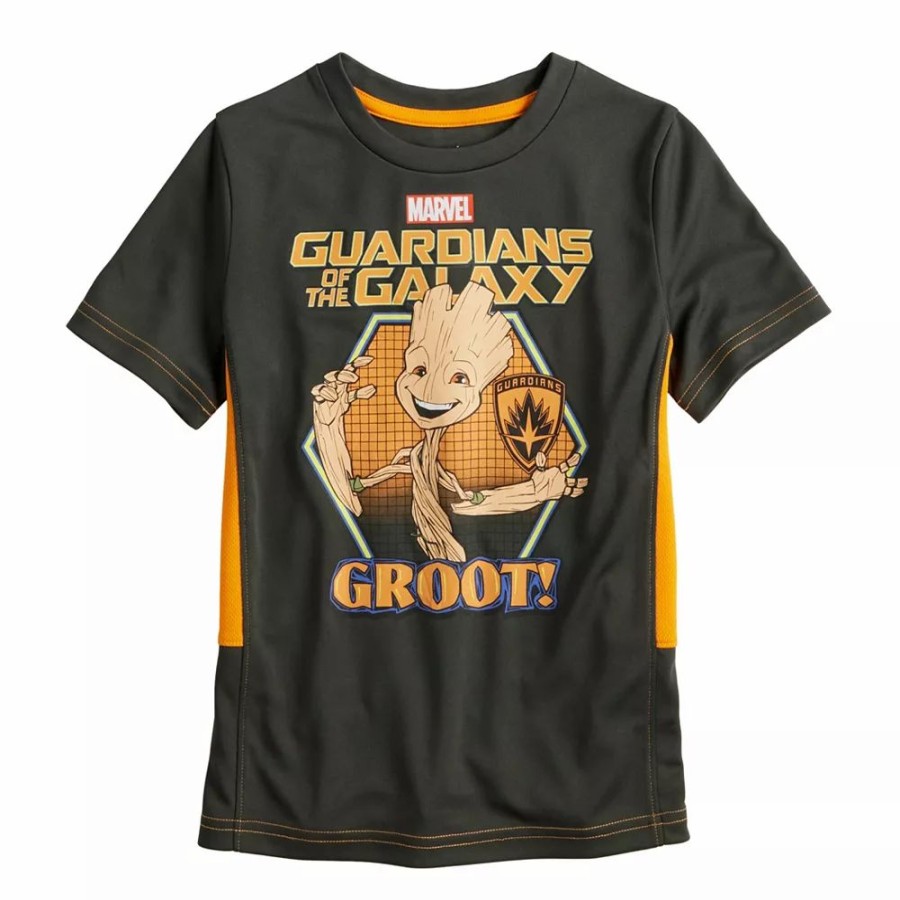 Boy Clothing * | Boys 4-12 Jumping Beans Guardians Of The Galaxy Groot Active Tee