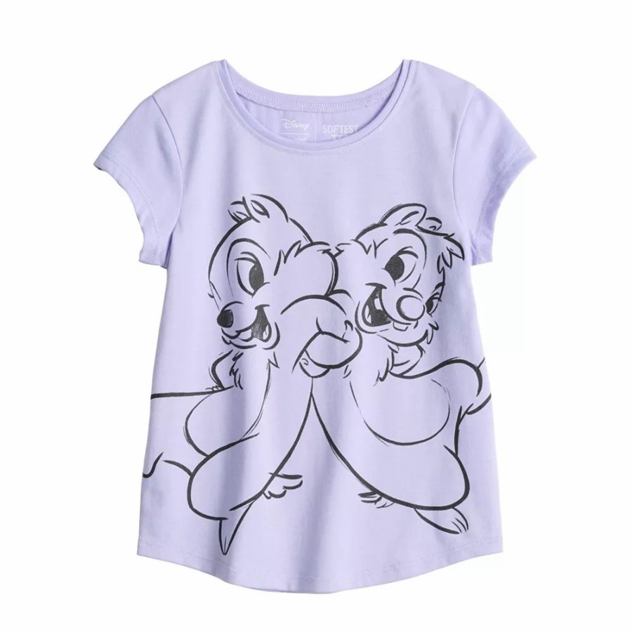 Girls Clothing * | Disney'S Chip & Dale Toddler Girl Tee By Jumping Beans